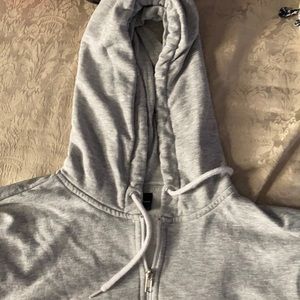 Gray Zip up hoodie